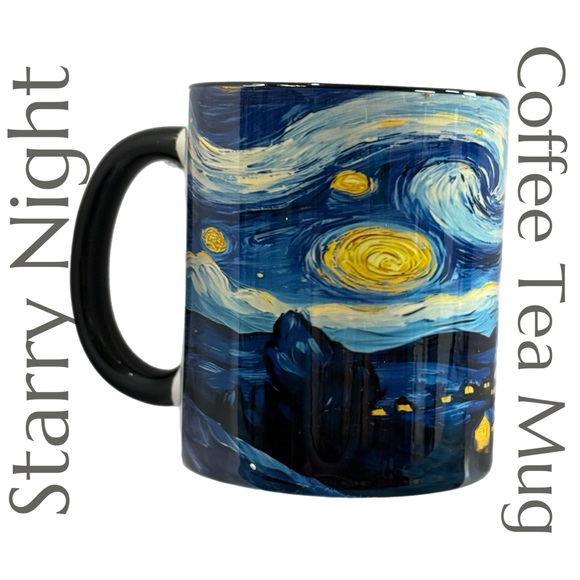 Diy Tree Other - Starry Night Art Mug - Van Gogh Ceramic Coffee Cup - Diy Tree - Art Drinkware